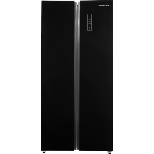 Холодильник Schaub Lorenz SLU S473GY4EI (Side by Side) (черное стекло) 