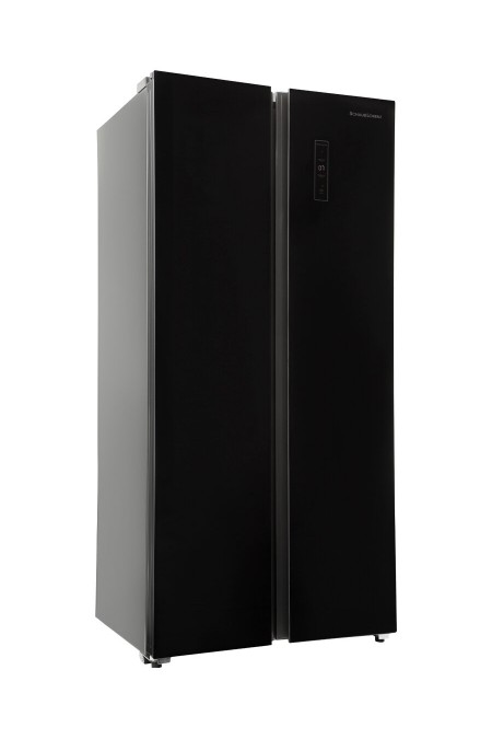 Холодильник Schaub Lorenz SLU S473GY4EI (Side by Side) (черное стекло) 1