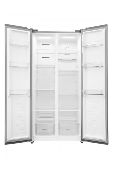 Холодильник Schaub Lorenz SLU S473GY4EI (Side by Side) (черное стекло) 2