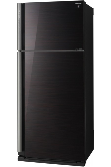 Холодильник Sharp SJ-XP59PGRD (черный с красными полосками) 2