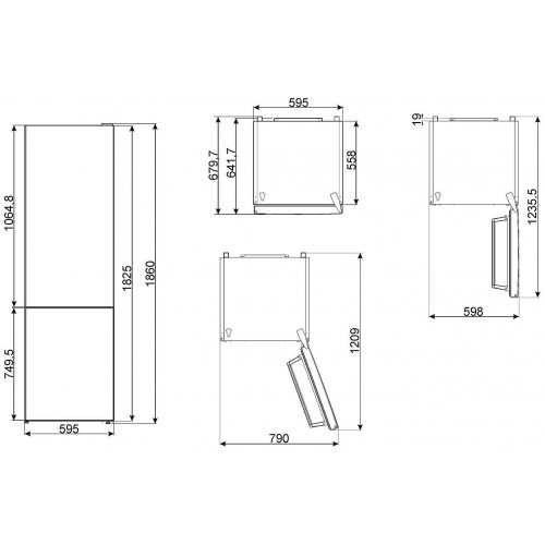 Холодильник Smeg FC18EN4AX (серебристый) 3