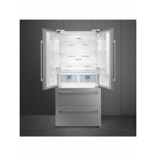 Холодильник Smeg FQ55FXDE (Side-by-Side) (серебристый) 3