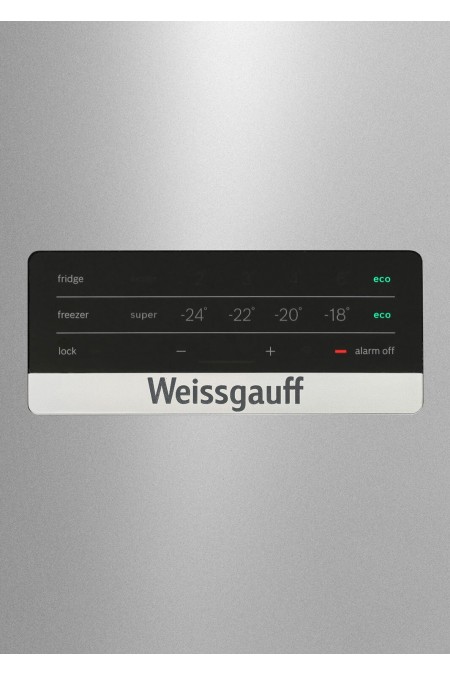 Холодильник Weissgauff CBN2WB3M2 (серебристый) 2