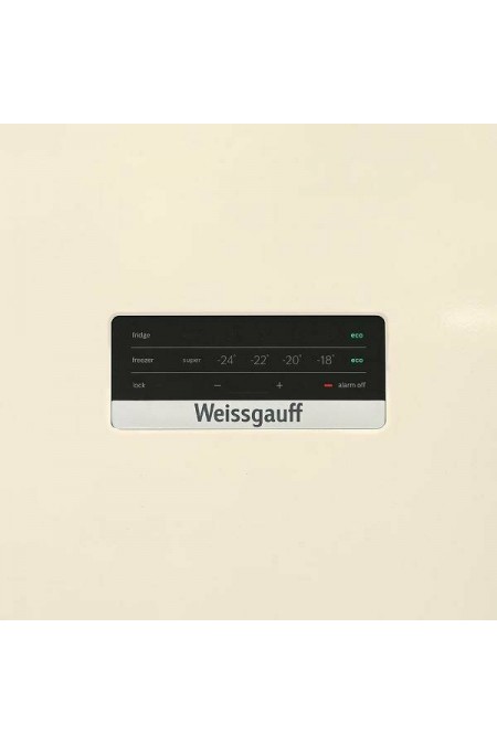 Холодильник Weissgauff CBN2WC2B2 (бежевый) 6