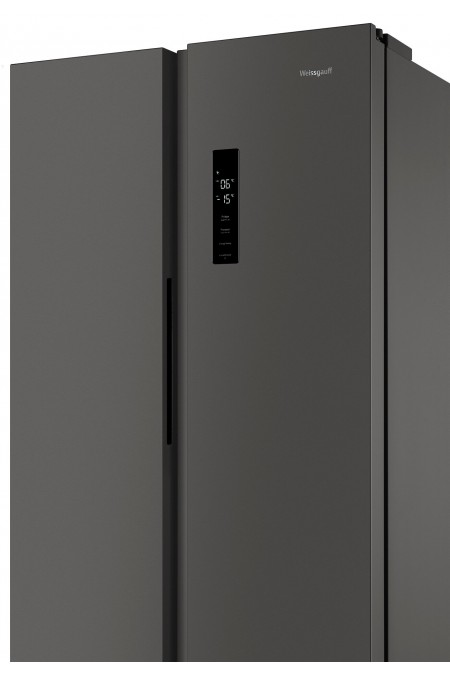 Холодильник Weissgauff WSBS 500 Inverter NF (Side-by-side) (темно-серый) 