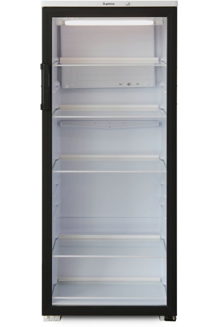 Холодильный шкаф Бирюса B290 (стеклянная дверь) (белый/черный фронт) 2