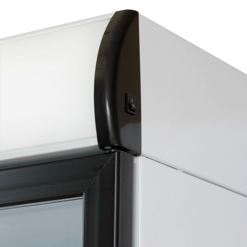 Холодильный шкаф БИРЮСА B310Р (черный/белый) 4