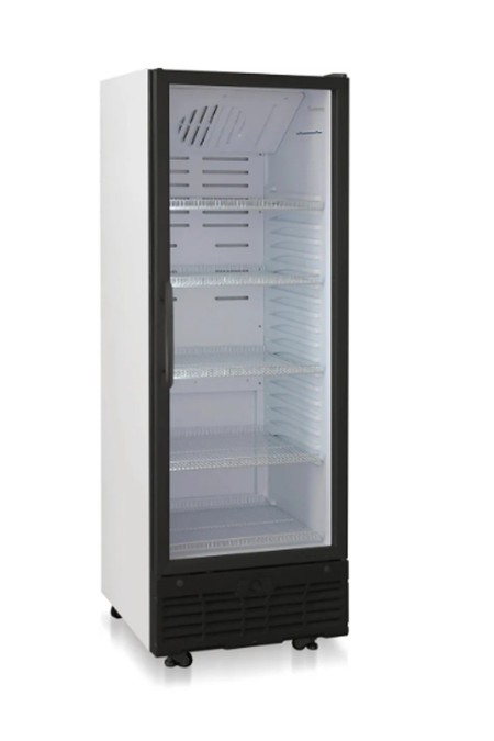 Холодильный шкаф Бирюса B461RN (стеклянная дверь) (белый/черный фронт) 1