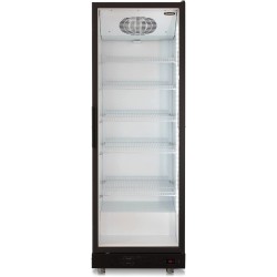 Холодильный шкаф Бирюса B600DU (стеклянная дверь) (белый/черный фронт)