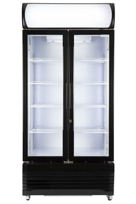 Холодильная витрина Nordfrost RSC 600 GKB (стеклянная дверь) (белый/черный фронт) 