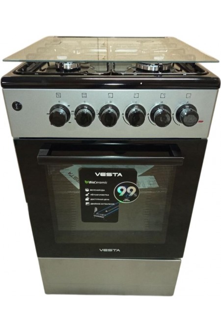 Комбинированная плита Vesta Valencia VGE 50 10-E (серый) 