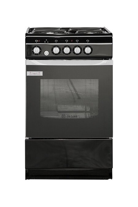 Электрическая плита De Luxe 5004.12э (черный) 