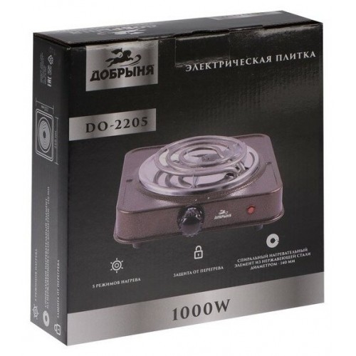 Электрическая плита Добрыня DO-2205 (белый) 5