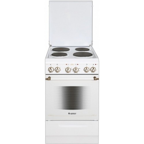 Электрическая плита Gefest 5140-01 0121 (кр) (белый с рисунком ретро) 