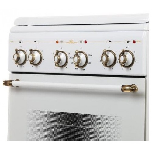 Электрическая плита Gefest 5140-01 0121 (кр) (белый с рисунком ретро) 5