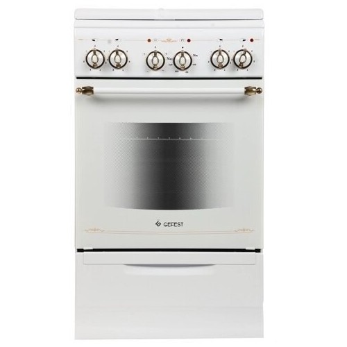 Электрическая плита Gefest 5140-01 0121 (кр) (белый с рисунком ретро) 6