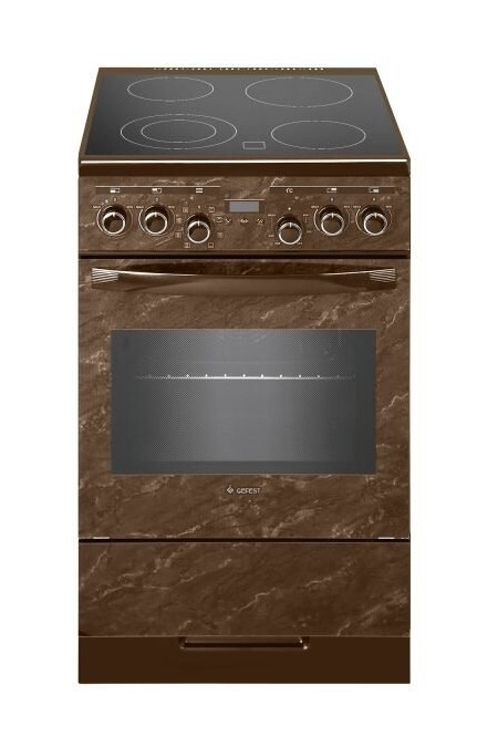 Электрическая плита Gefest 5560-03 0054 (коричневый с рисунком мрамор) 
