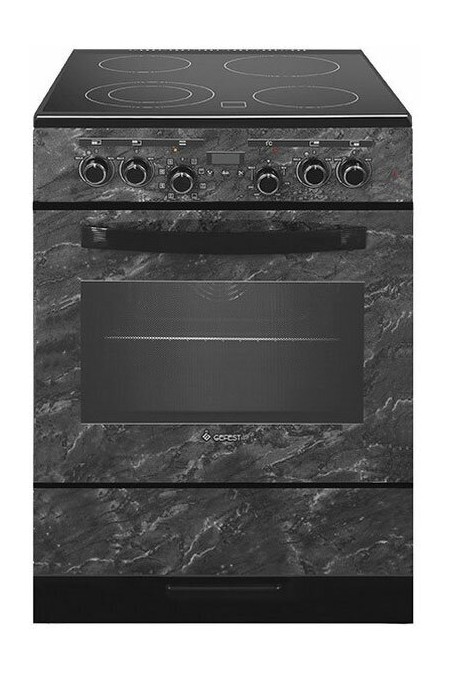 Электрическая плита Gefest 6560-03 0053 (черный с рисунком мрамор) 