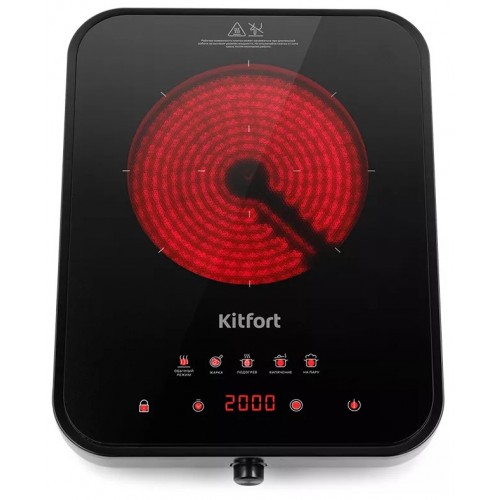 Электрическая плита Kitfort КТ-141 (черный) 