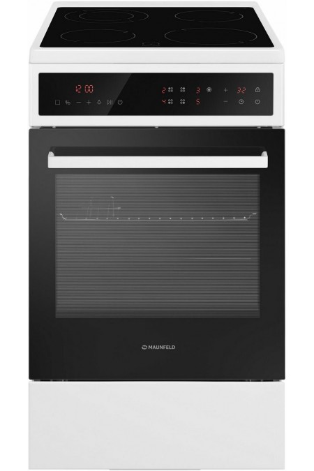 Электрическая плита Maunfeld MEC511CW10TD (белый/черный) 