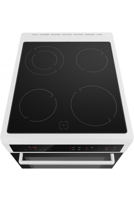 Электрическая плита Maunfeld MEC511CW10TD (белый/черный) 4