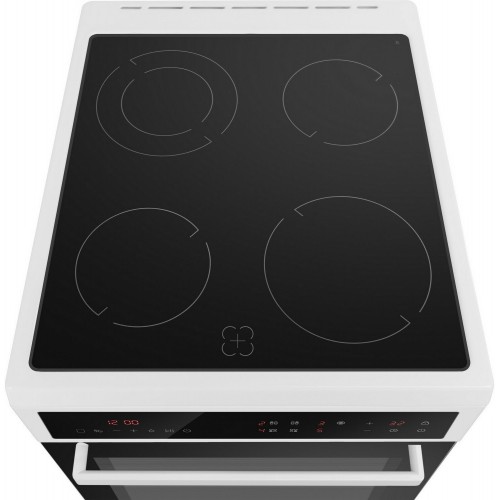 Электрическая плита Maunfeld MEC511CW10TD (белый/черный) 4