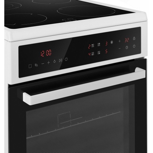 Электрическая плита Maunfeld MEC511CW10TD (белый/черный) 5