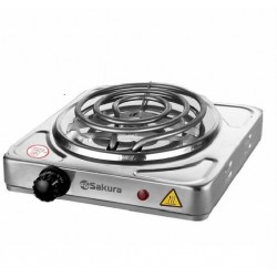 Электрическая плита Sakura ПЭ-02Н (серебристый)