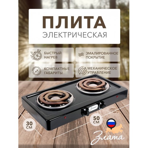 Электрическая плита Злата 214Т (черный) 5