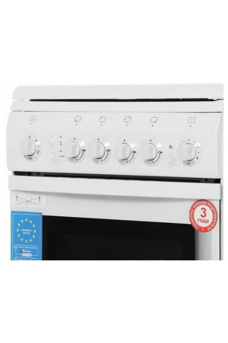 Газовая плита De Luxe 5040.41г (кр) Ч/Р (белый) 5