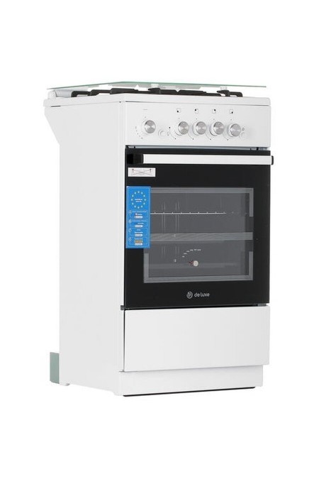 Газовая плита De Luxe 5040.42Г (кр) (белый) 4