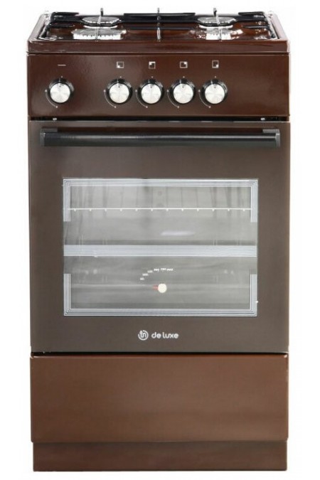 Газовая плита De Luxe 5040.48г (щ)-014 (коричневый) 