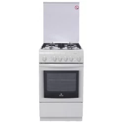 Газовая плита De Luxe 506040.01Г (КР) Ч/Р (белый)