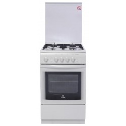 Газовая плита De Luxe 506040.04Г (кр) Ч/Р (белый)