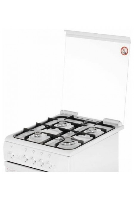 Газовая плита De Luxe 506040.04Г (кр) Ч/Р (белый) 6