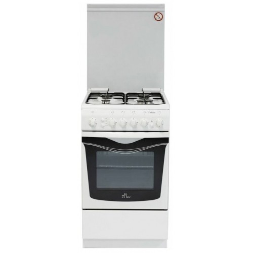 Газовая плита De Luxe 506040.11Г (кр) Ч/Р (белый) 