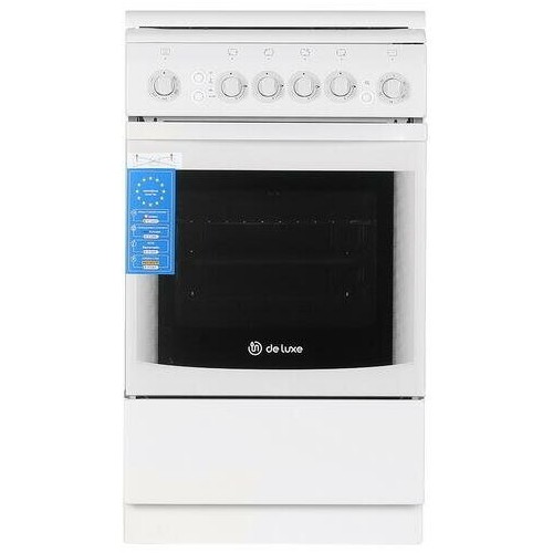 Газовая плита De Luxe 506040.11Г (кр) Ч/Р (белый) 1