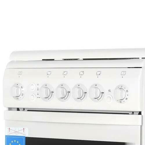 Газовая плита De Luxe 506040.11Г (кр) Ч/Р (белый) 7