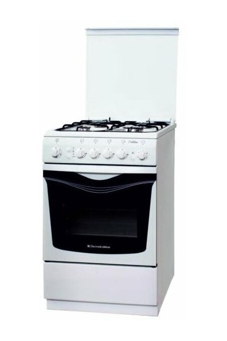 Газовая плита De Luxe 506040.14Г (кр) Ч/Р (белый) 