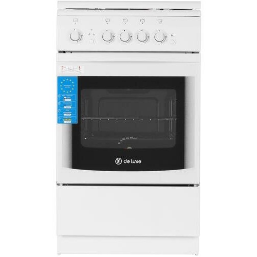 Газовая плита De Luxe 506040.14Г (кр) Ч/Р (белый) 2