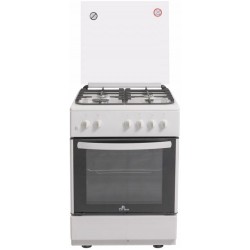 Газовая плита De Luxe 606040.24г-001 (кр) Ч/Р (белый)