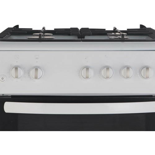 Газовая плита De Luxe 606040.24г-001 (кр) Ч/Р (белый) 1