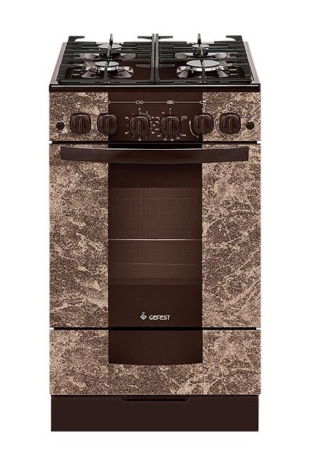 Газовая плита Gefest 5500-02 0114 (коричневый с рисунком мрамор) 