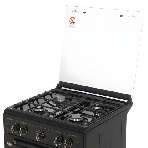 Газовая плита Gefest 6100-02 0187 (черный с рисунком ретро) 2