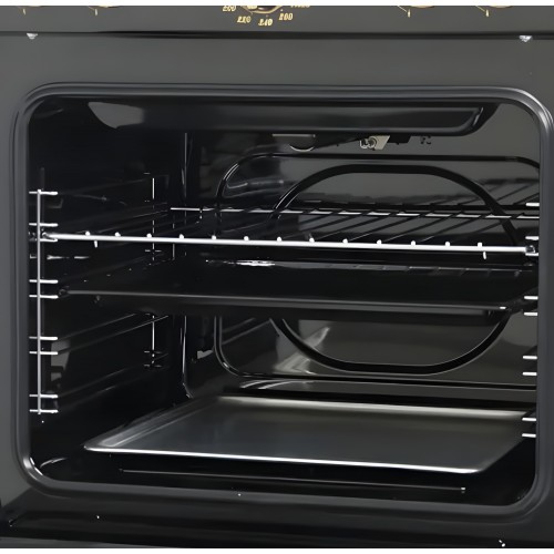 Газовая плита Gefest 6100-02 0187 (черный с рисунком ретро) 3