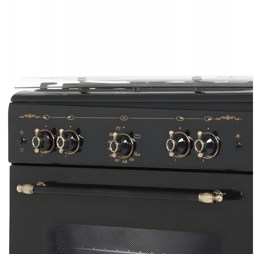 Газовая плита Gefest 6100-02 0187 (черный с рисунком ретро) 4