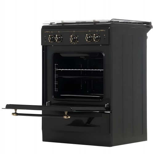 Газовая плита Gefest 6100-02 0187 (черный с рисунком ретро) 5