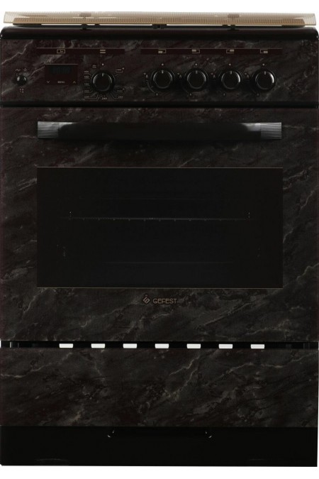 Газовая плита Gefest 6300-03 0053 (черный с рисунком мрамор) 1