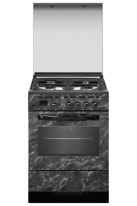 Газовая плита Gefest 6300-03 0053 (черный с рисунком мрамор) 