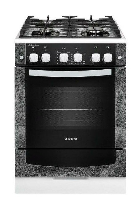 Газовая плита Gefest 6500-02 0113 (черный с рисунком мрамор) 